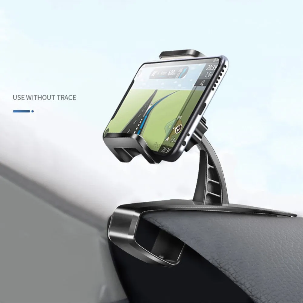 3 in 1 Car GPS Smartphone Holder: Dashboard / Visor Clamp   AC Grid Clip for Sharp Aquos Xx 302SH - Black