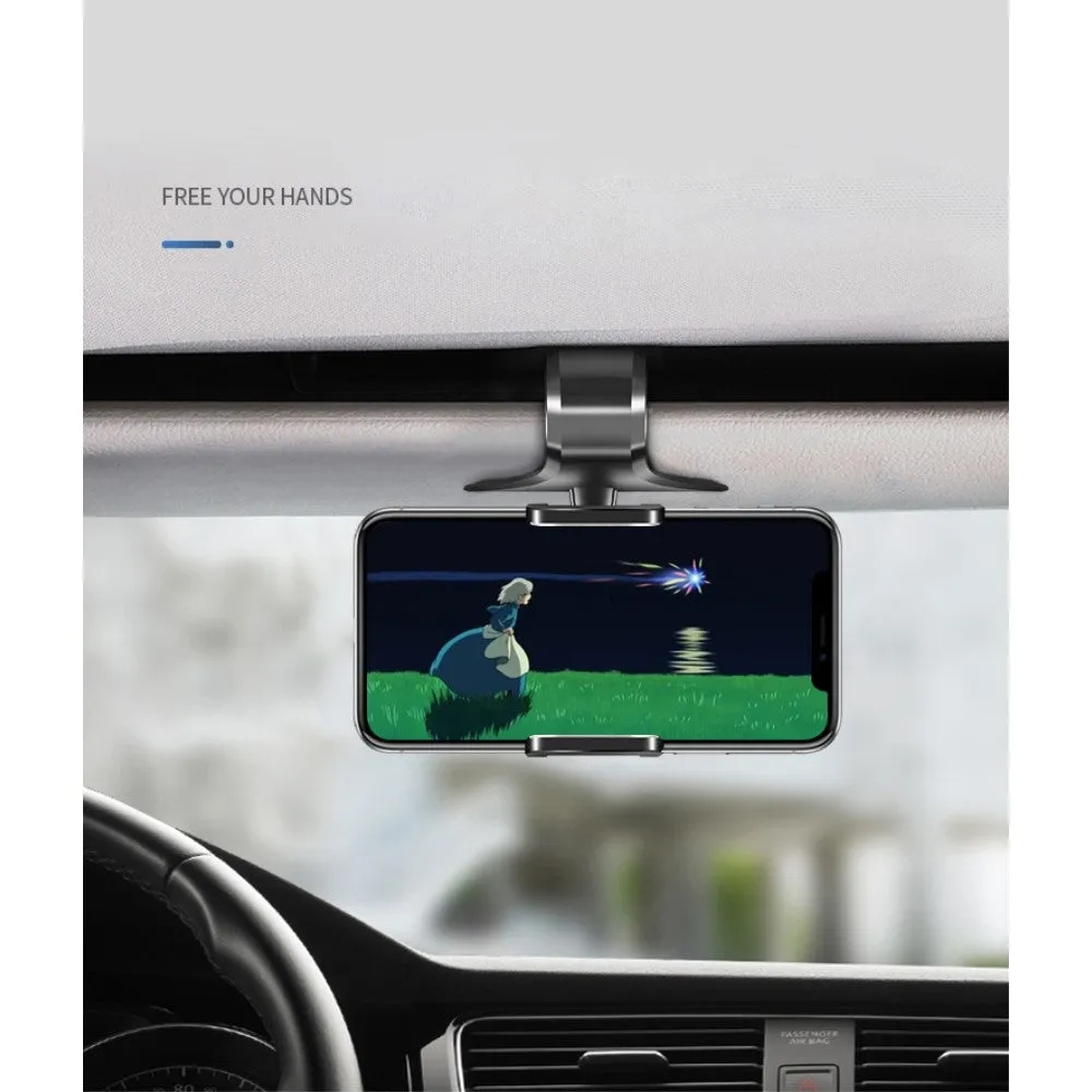 3 in 1 Car GPS Smartphone Holder: Dashboard / Visor Clamp   AC Grid Clip for Sharp Aquos Xx 302SH - Black