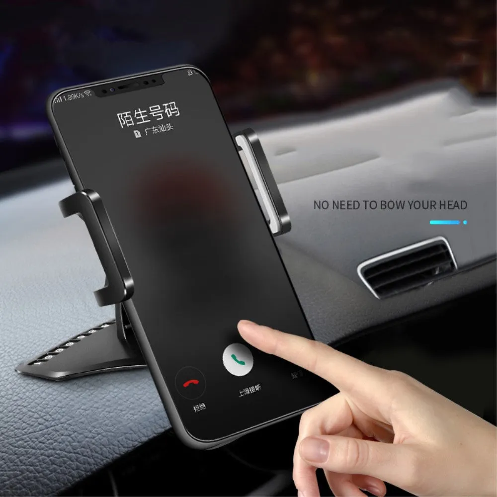 3 in 1 Car GPS Smartphone Holder: Dashboard / Visor Clamp   AC Grid Clip for Sharp Aquos Xx - Black