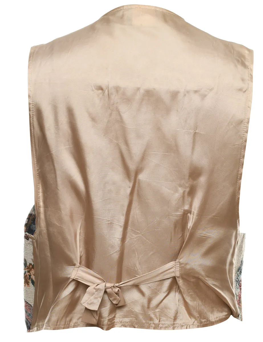 Animal Print Waistcoat - L