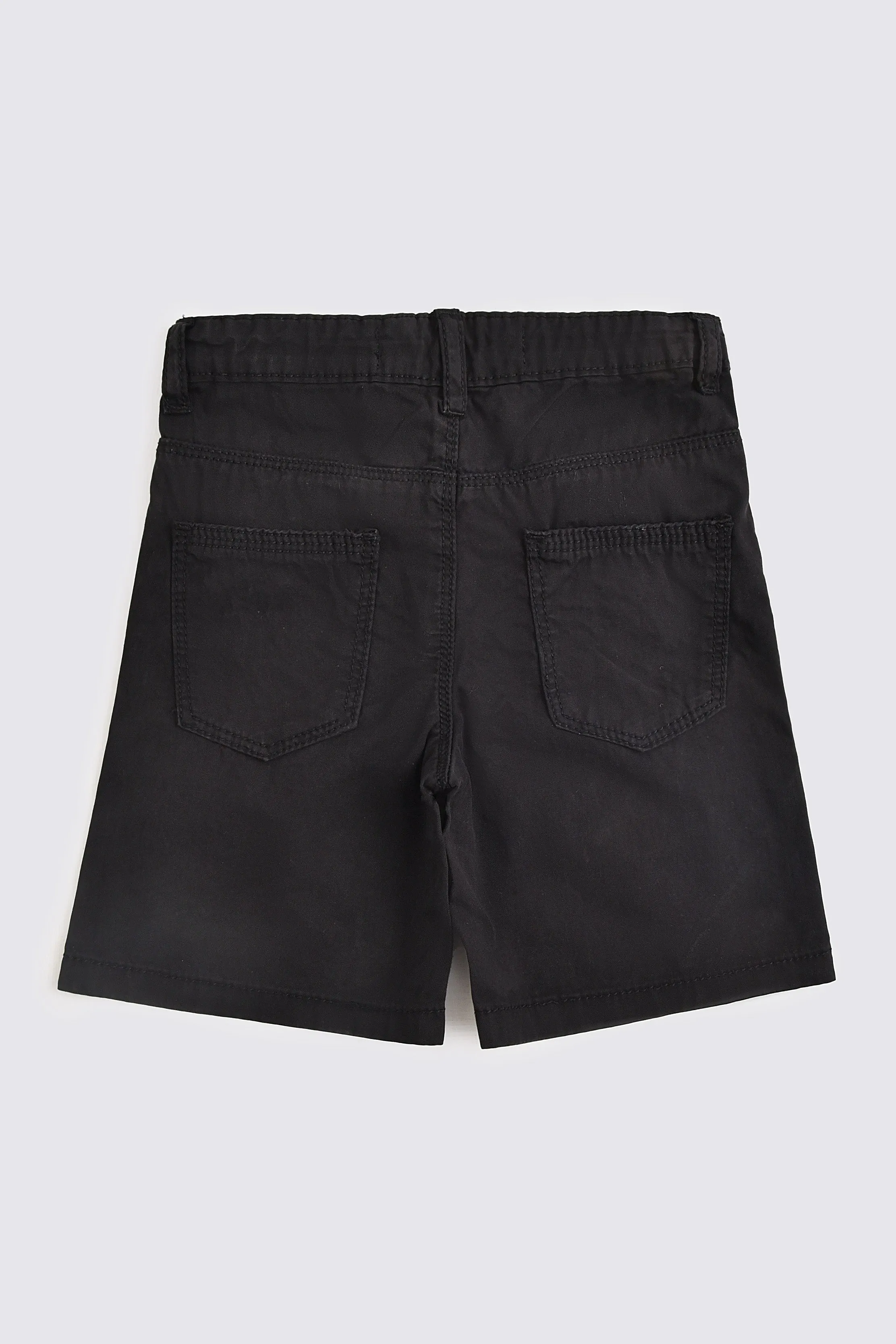 Black Cotton Short