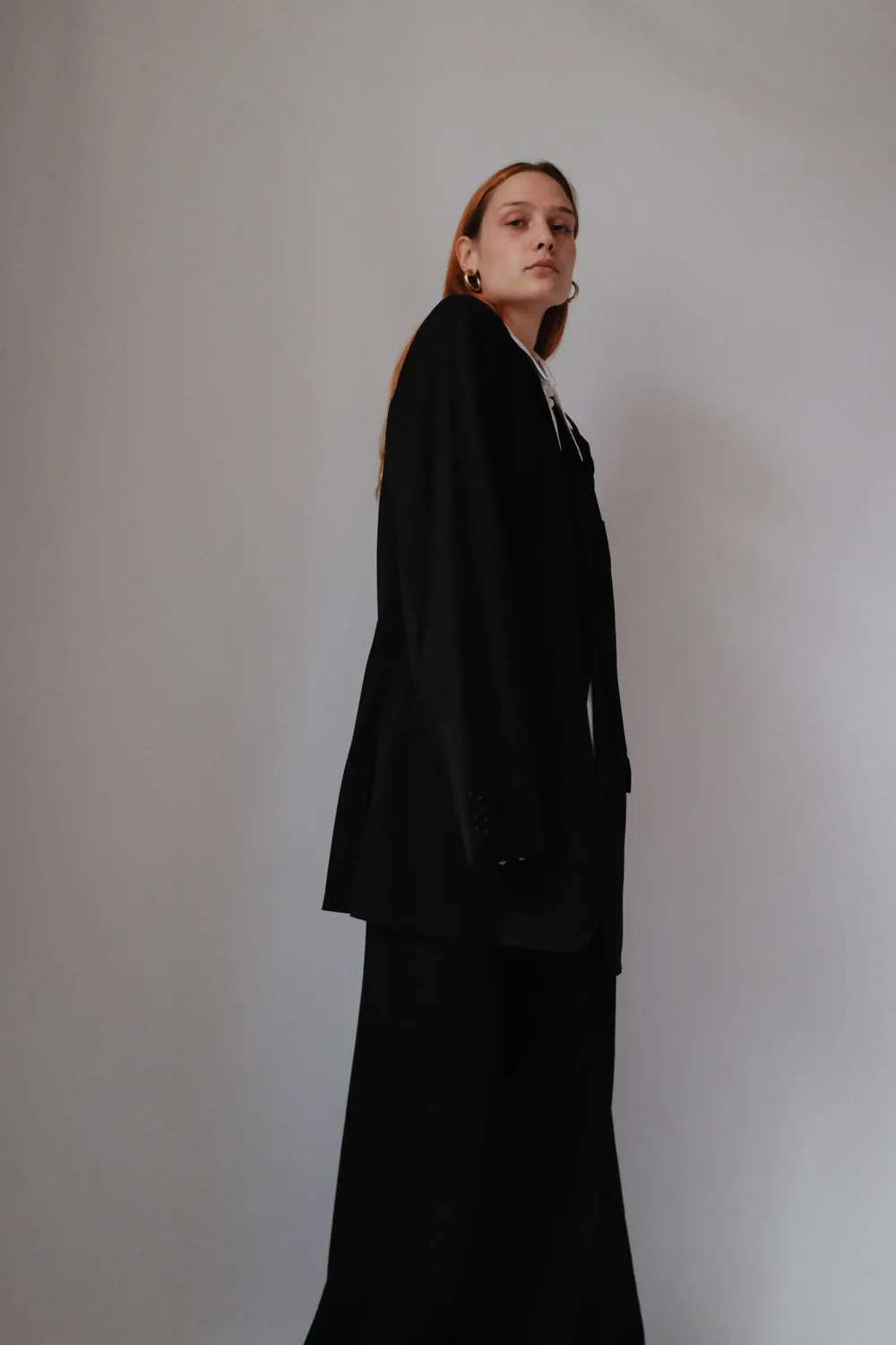 CERRUTI 1881 VINTAGE OVERSIZED PURE WOOL BLAZER