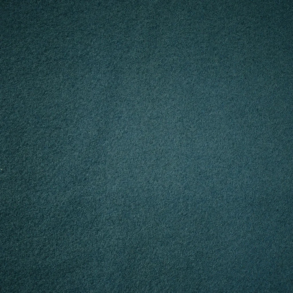 Designer Plush Melton Wool Coating Evergreen