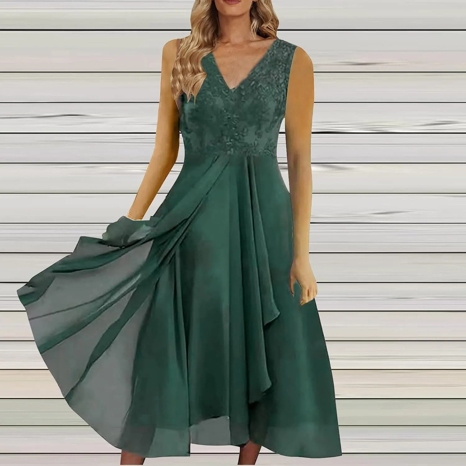 Lace Wedding Guest Dresses for Women Short Mother of The Groom Dresse Mother of The Bride Dress Chiffon Formal Evening Dress