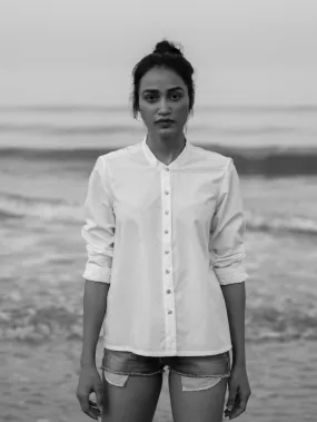 Louisa Formal White Poplin Shirt