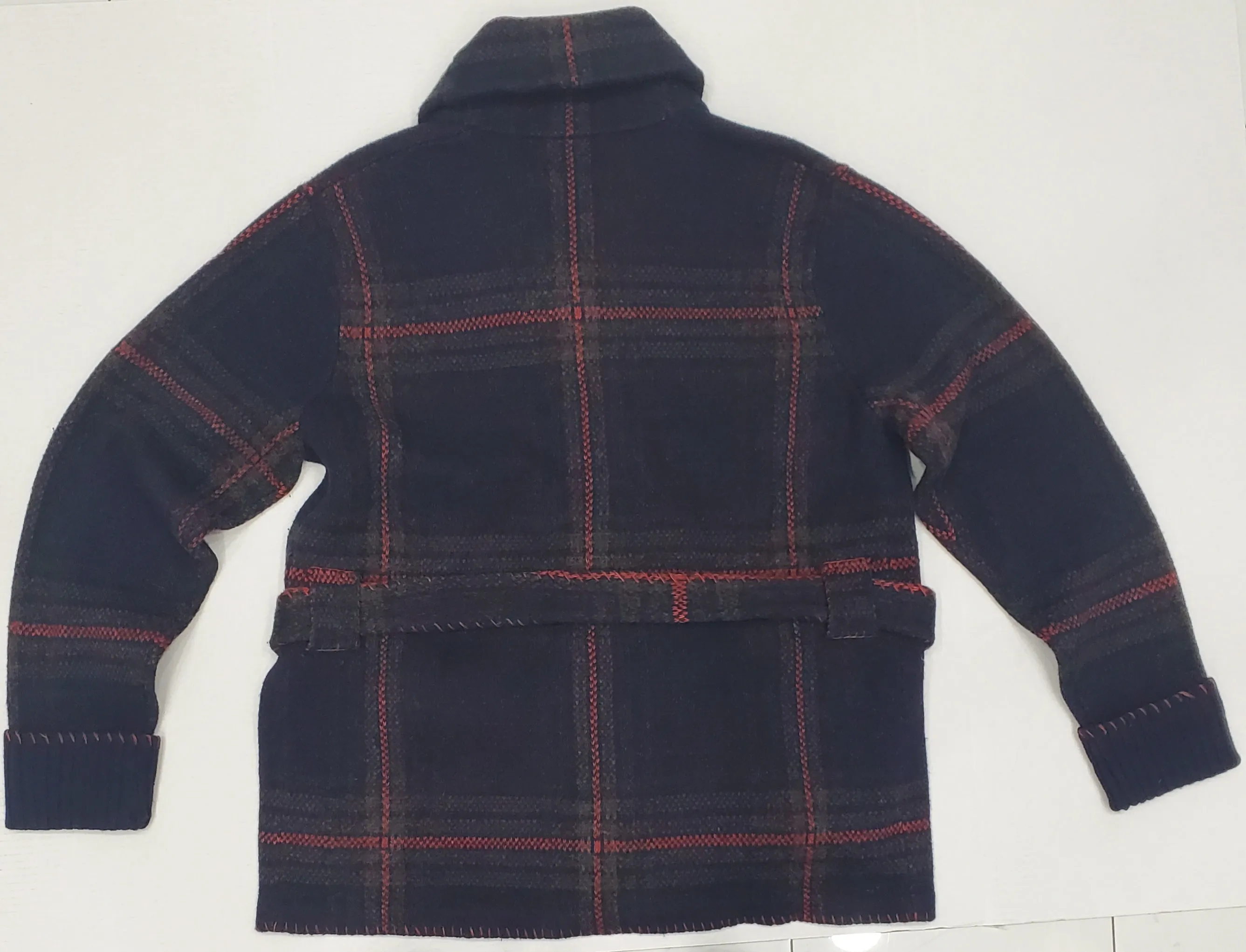Nwt Ralph Lauren RRL Plaid Pattern Belted Jacket