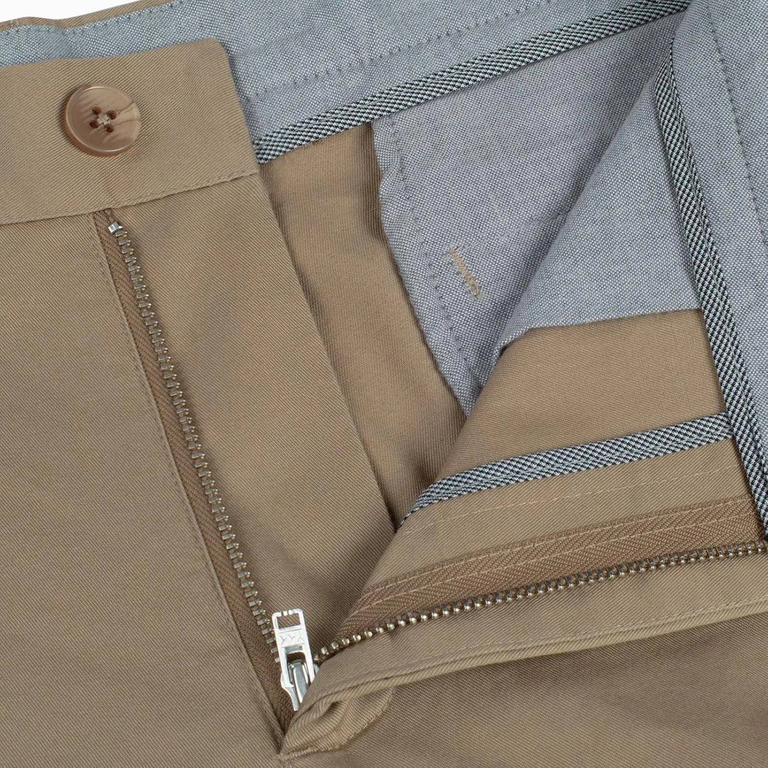 P&L Men's Casual Pants Straight Fit Cotton Stretch Flat Front Trousers for Man