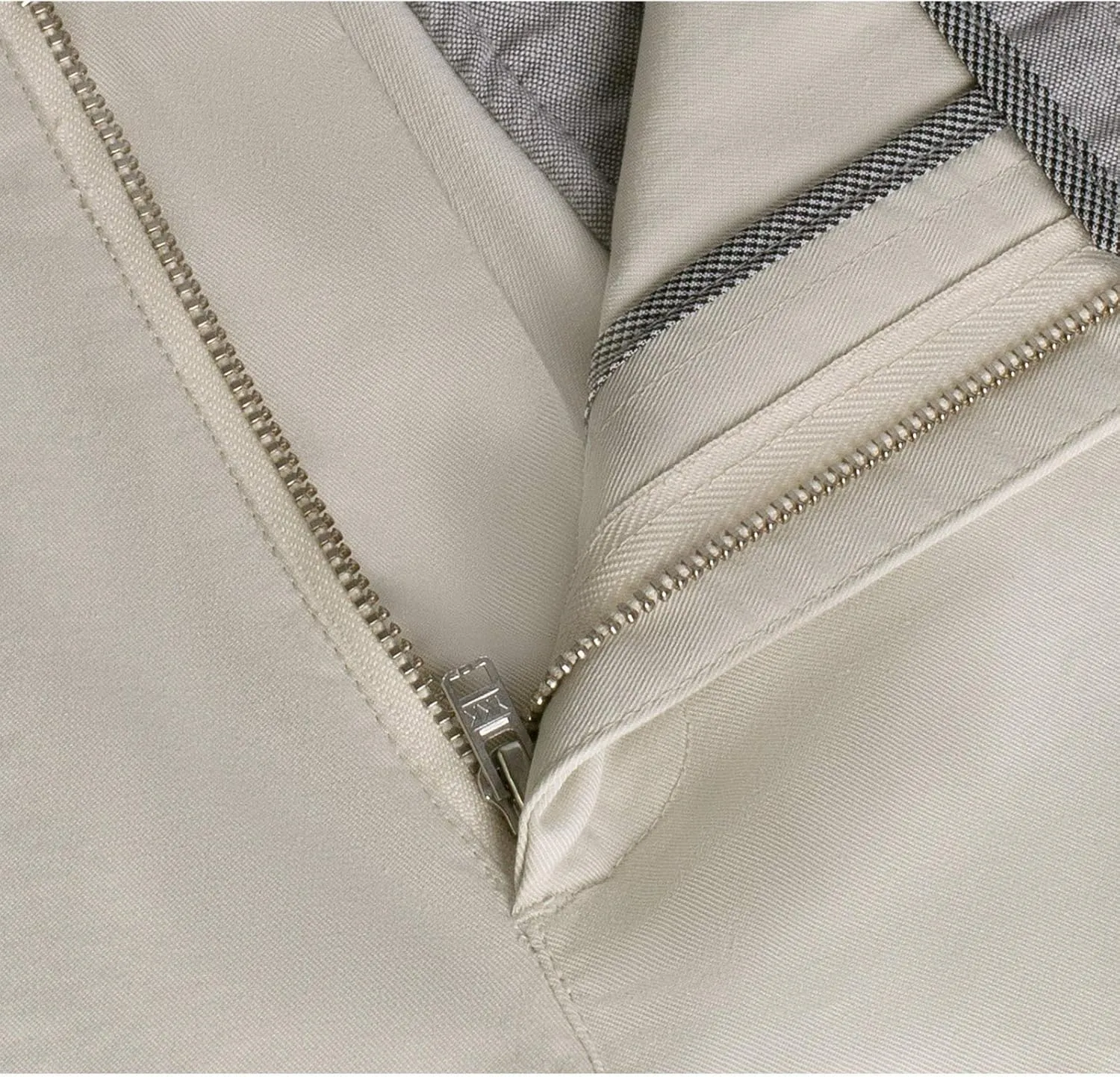 P&L Men's Casual Pants Straight Fit Cotton Stretch Flat Front Trousers for Man