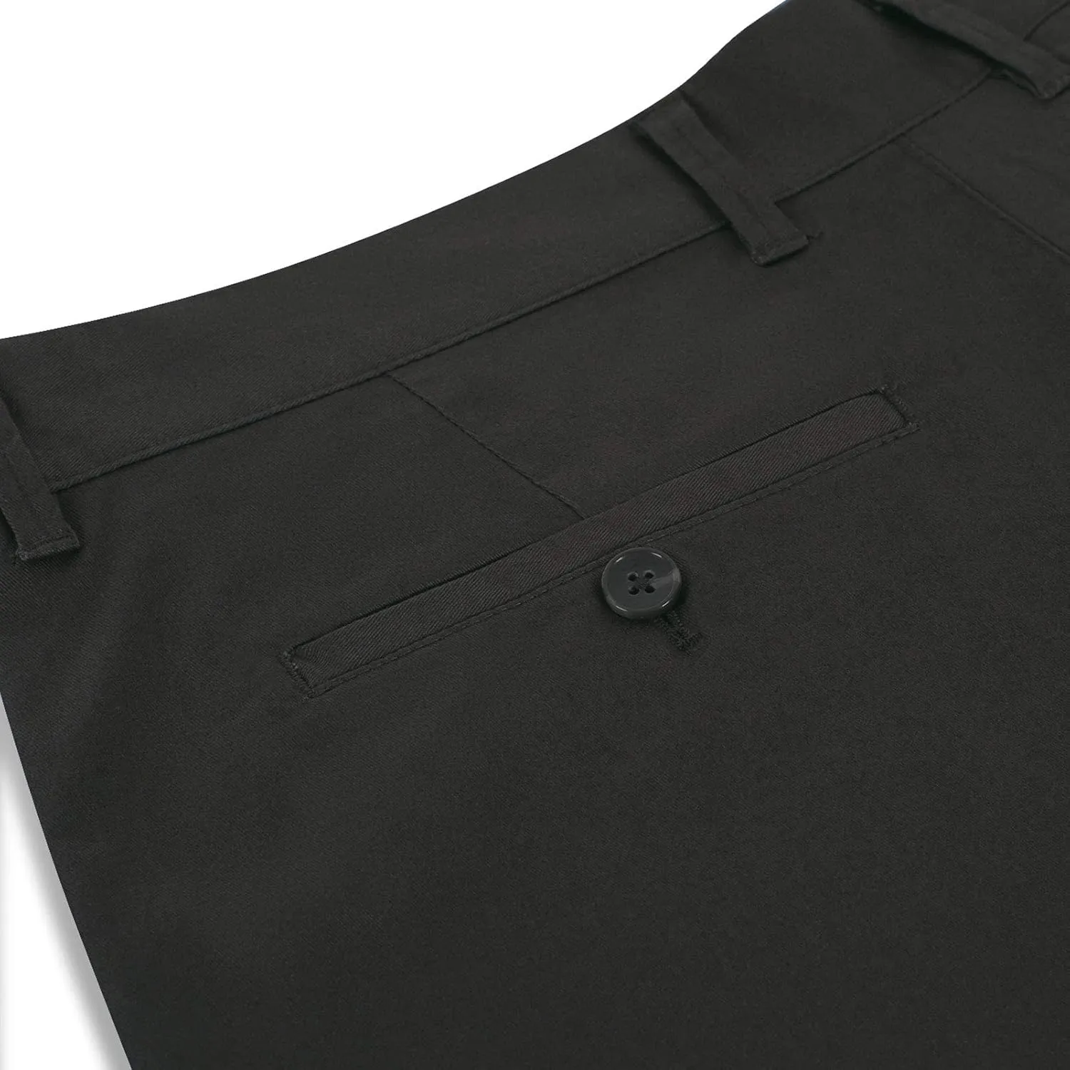 P&L Men's Casual Pants Straight Fit Cotton Stretch Flat Front Trousers for Man