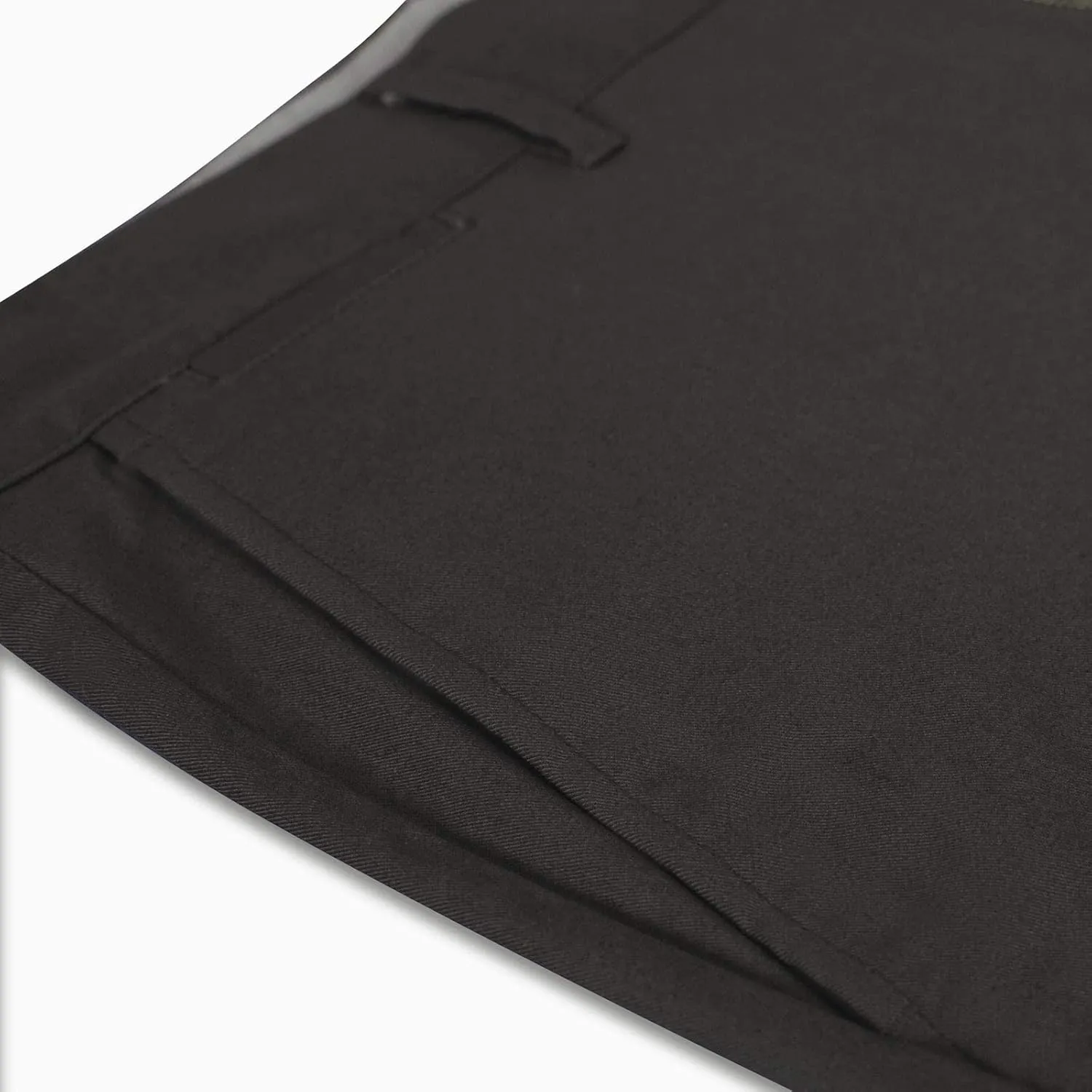 P&L Men's Casual Pants Straight Fit Cotton Stretch Flat Front Trousers for Man