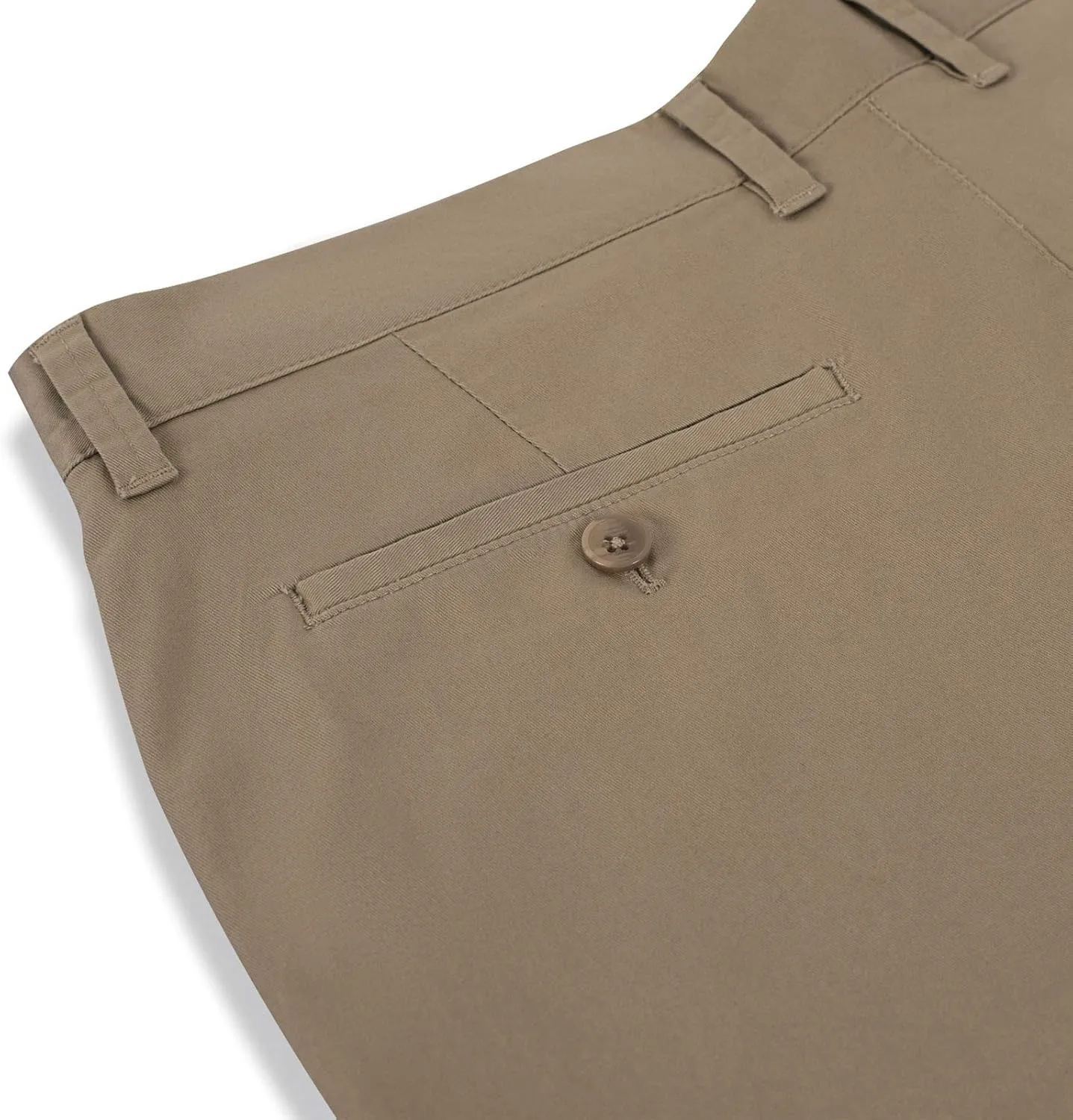 P&L Men's Casual Pants Straight Fit Cotton Stretch Flat Front Trousers for Man