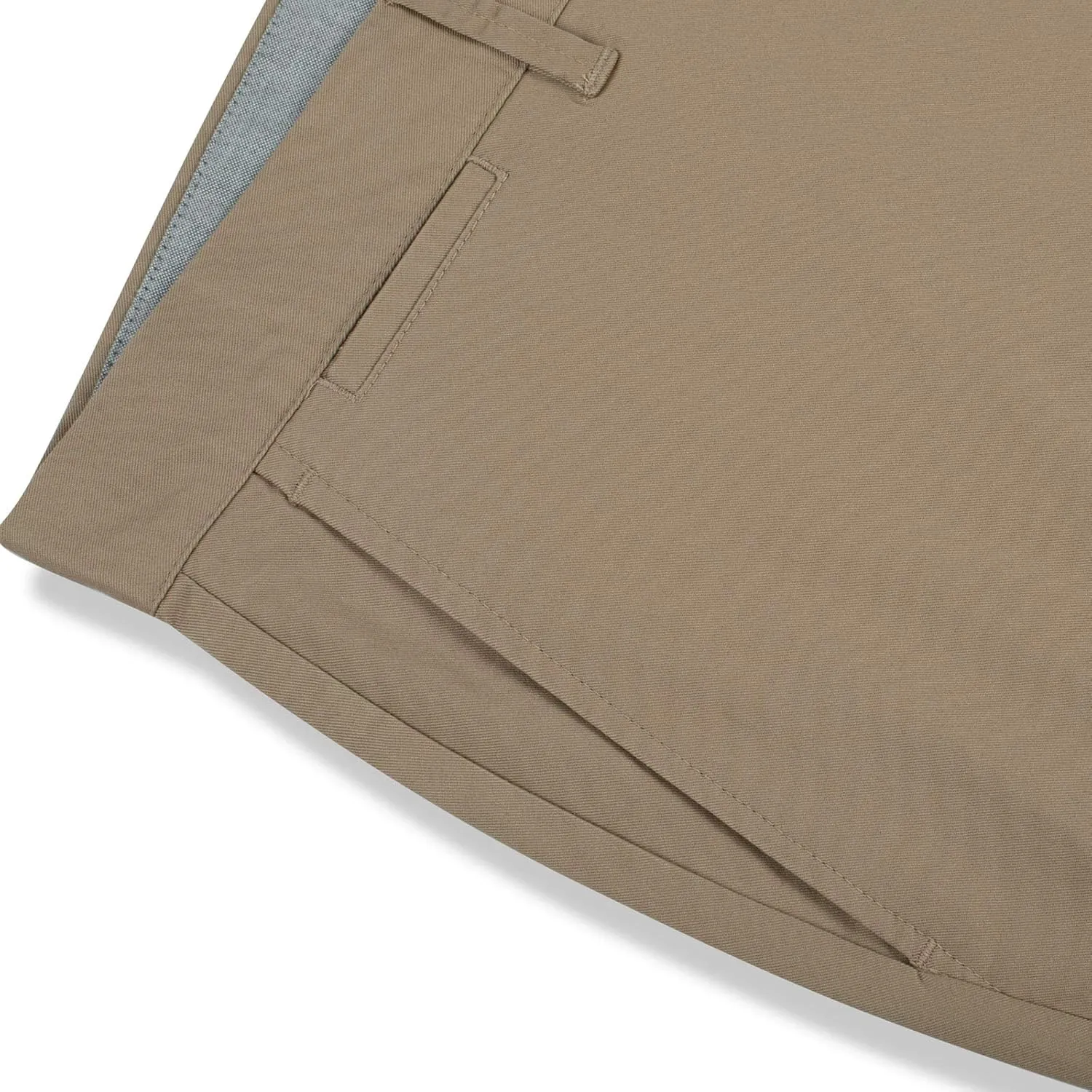 P&L Men's Casual Pants Straight Fit Cotton Stretch Flat Front Trousers for Man