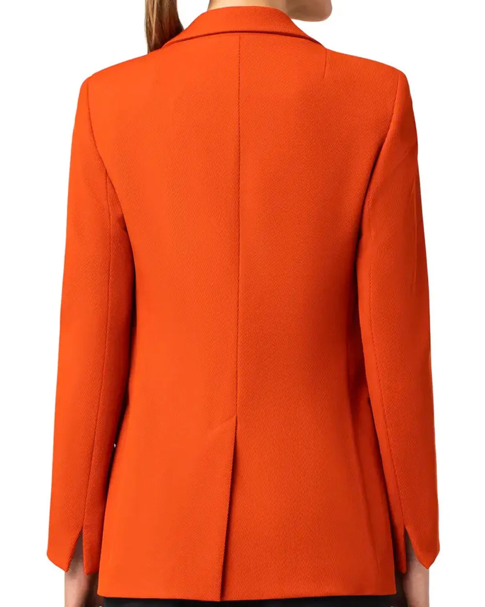 Red Currant Wool Trioctine Boyfriend Blazer