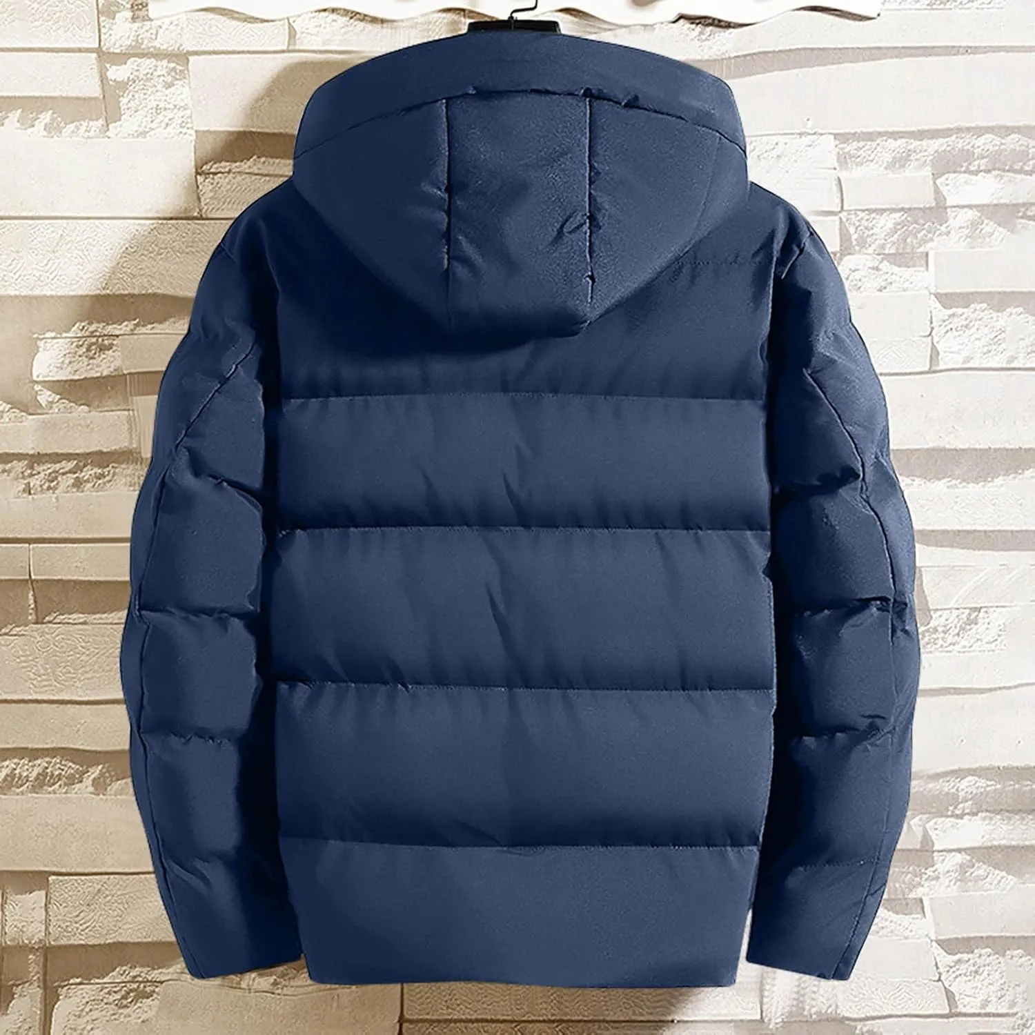 SHOPESSA Mens Down Jackets & Parkas Thicken Puffer Coat Warm Jacket Mens Coats and Jackets Winter Cold Weather Warm Clothes