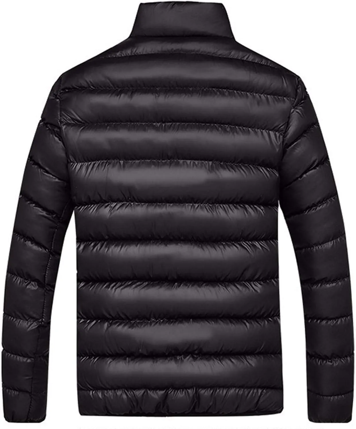 SHOPESSA Men's Lightweight Puffer Jackets Stand Collar Down Coat Coat for Womens Fashion Winter Warm Windbreaker