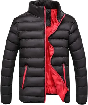 SHOPESSA Men's Lightweight Puffer Jackets Stand Collar Down Coat Coat for Womens Fashion Winter Warm Windbreaker