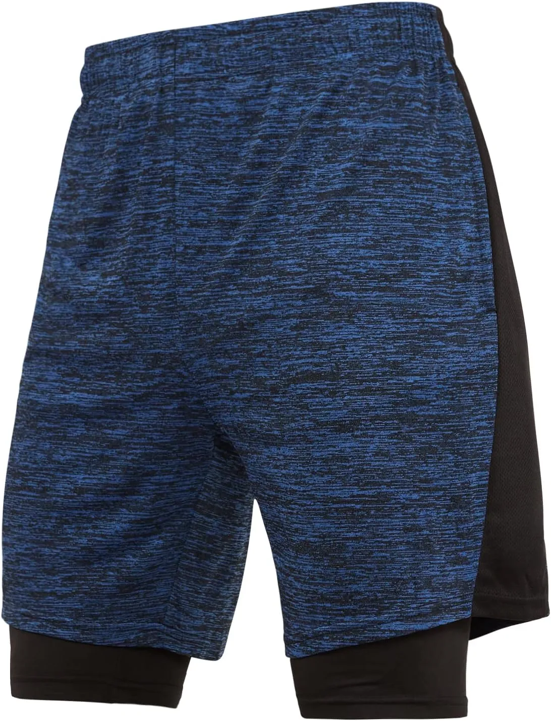 Ultra Performance 3 Pack Mens 2 in 1 Athletic Running Shorts 7 inch Inseam Workout Gym Compression Shorts for Men