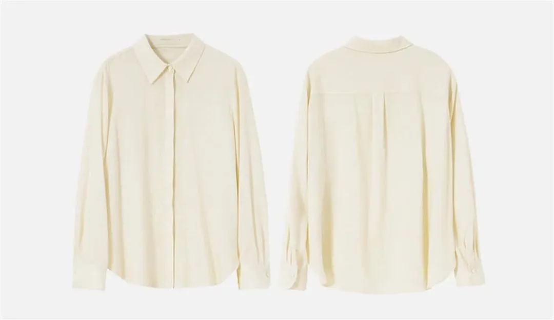 Women Embroidery Irregular-Hem Blouses Linen Blend Elegant Shirt Long Sleeve Lapel Casual Top